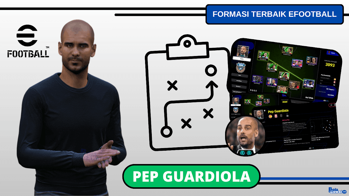Formasi Terbaik Pep Guardiola di eFootball 2026